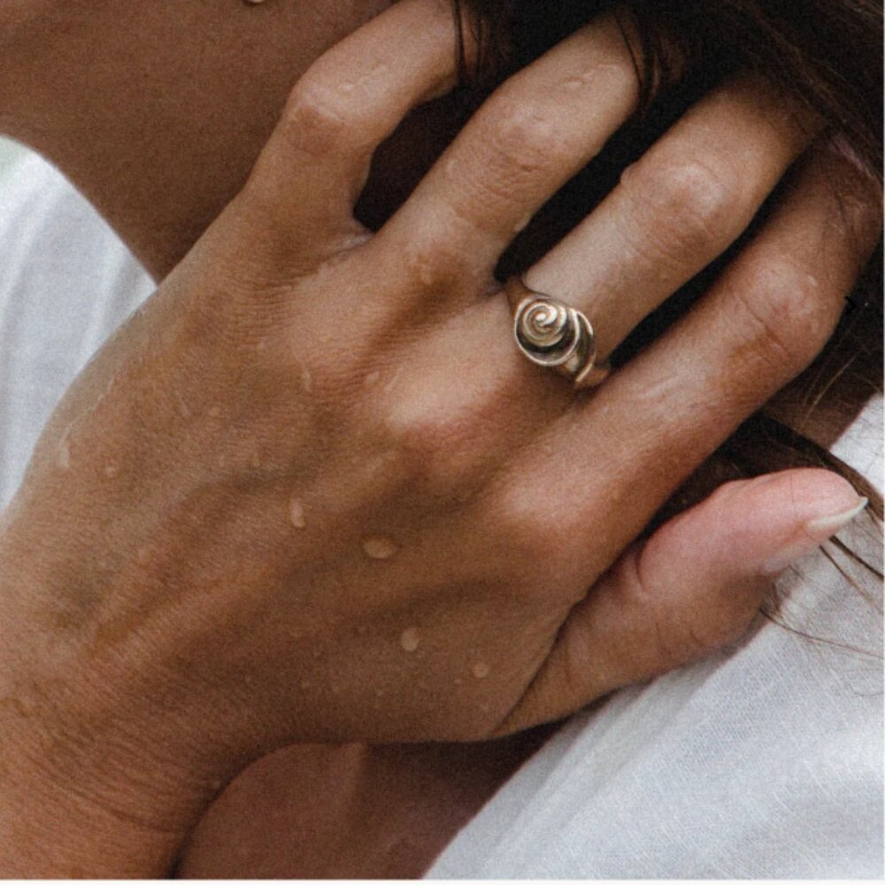 Catori Life Neptune Shell Ring - Silver - 7